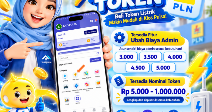Token PLN murah dan mudah di Kios Pulsa Center