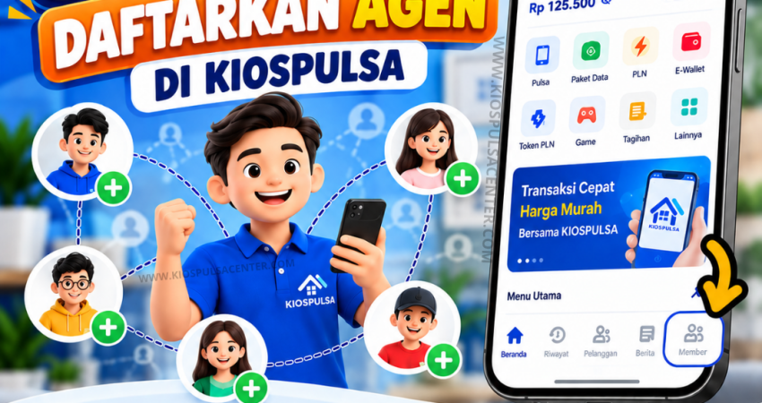 Cara daftar agen Kios Pulsa Center dengan mudah