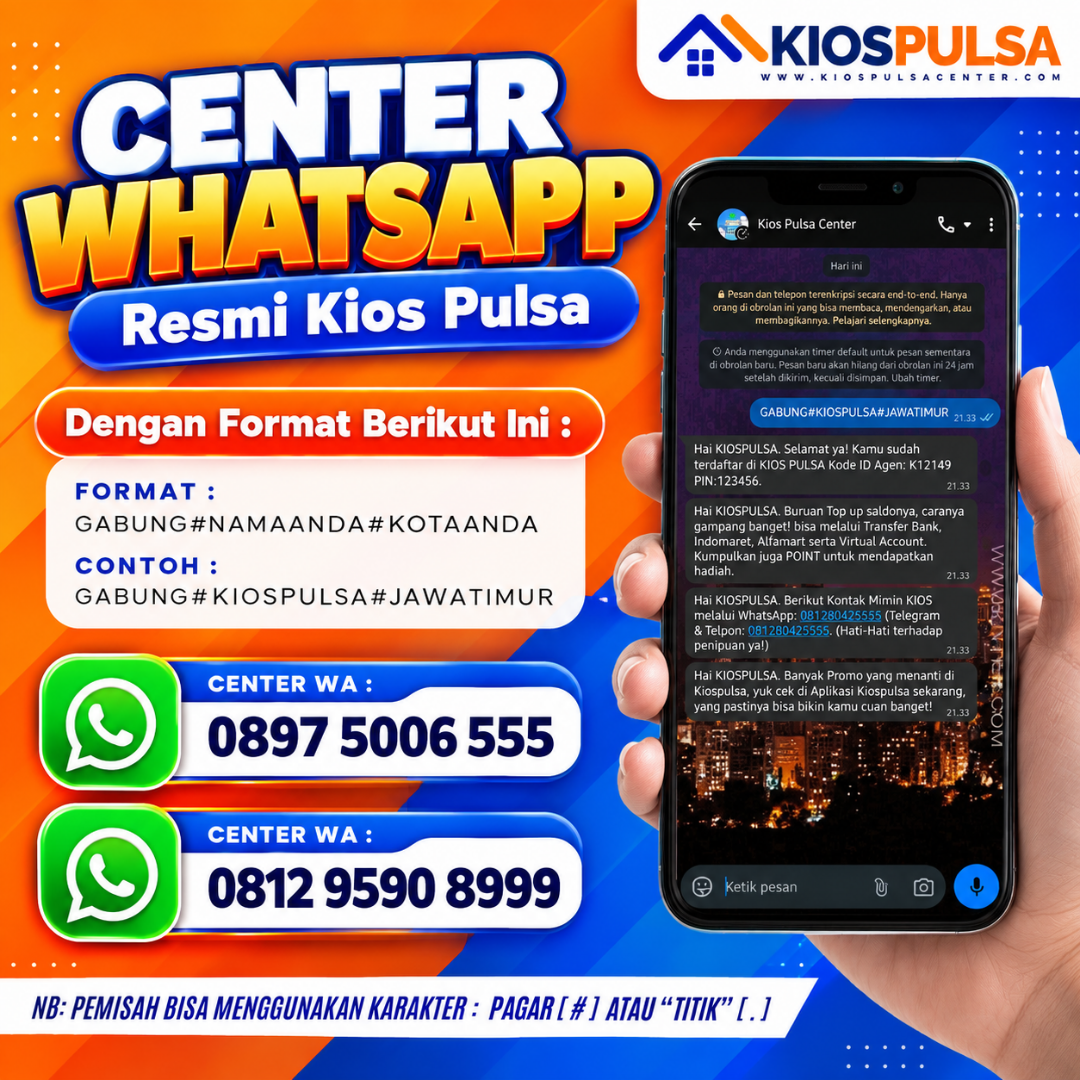 nomor center whatsapp resmi kios pulsa