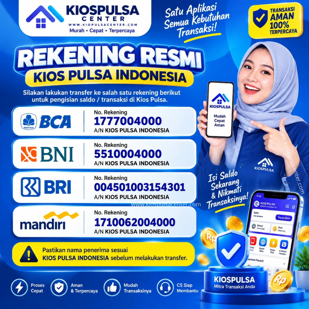 Rekening Resmi Kios Pulsa